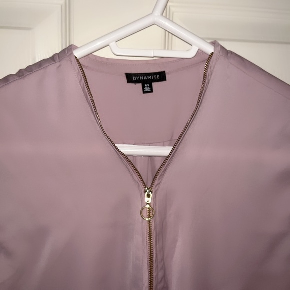 Dynamite Pale Pink Work Blouse - Picture 3 of 5